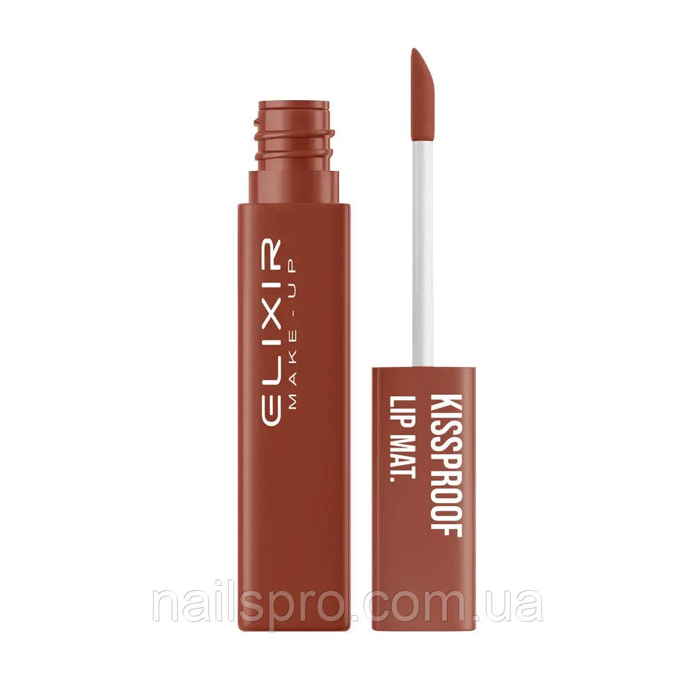 Помада для губ рідка матова Elixir KissProof Lip Mat 011 Crimson Silk, 4.5 г