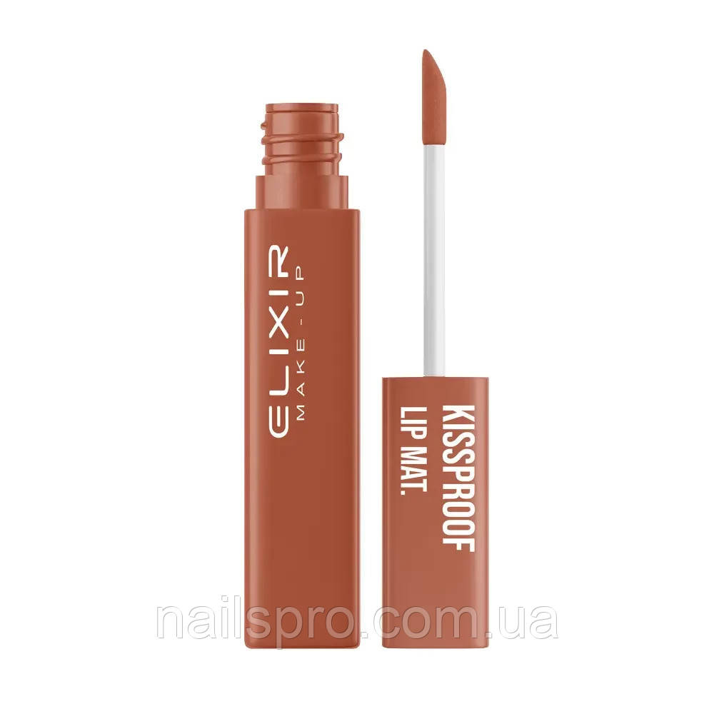 Помада для губ рідка матова Elixir KissProof Lip Mat 025 Pecan, 4.5 г