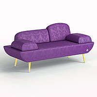 Двухместный диван KULIK SYSTEM LOFT Антара Целый Фиолетовый (hub_NIkf68176) SX, код: 1762129