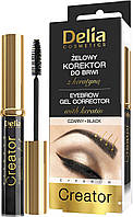 Гель-корректор для бровей Delia Eyebrow Gel Corrector черный, 7 мл