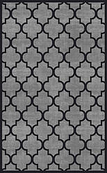 Сіро-чорний прямокутний килим Como CM 04 GREY BLACK 120*180 см