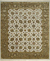 Золотистый прямоугольный ковер ручной работы Jaipur QNQ-03 Medium Ivory Deep Camel 90*150 см
