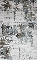 Сіро-бежевий прямокутний килим Fresco FS 01 Grey Beige 80*150 см