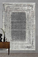 Серый прямоугольный ковер Soho new modern 3706 papirus 80*150 см