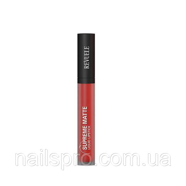 Рідка матова помада Revuele Supreme Matte 03 Королівський червоний, 5.5 мл