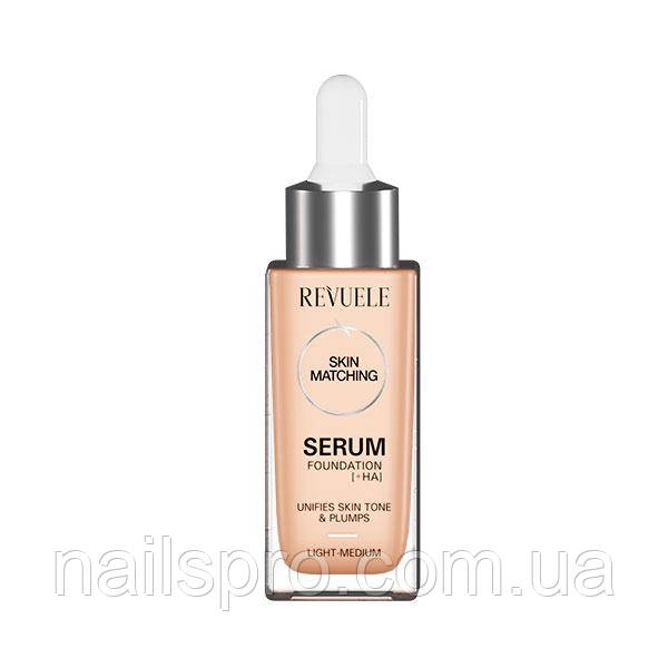 Тональний крем-сироватка Revuele Serum Foundation + HA середньо-світлий, 30 мл