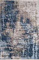 Бежево-синий прямоугольный ковер LYDIA XW TA42A Koyu Mavi 80*150 см 400, 300