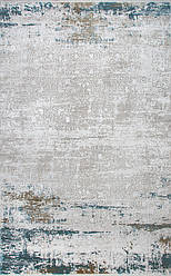 Сіро-синій прямокутний килим Fresco FS 03 Beige Blue 120*180 см
