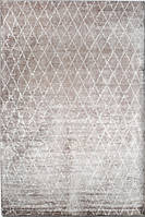Бело-бежевый прямоугольный ковер ручной работы Morrocan Beige White 90*150 см