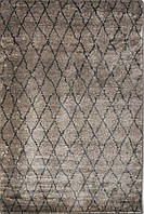 Серый прямоугольный ковер ручной работы Morrocan Grey D.Grey 90*150 см