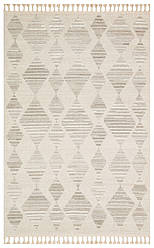 Кремово-сірий прямокутний килим Nordic NDC 01 Cream Grey 80*150 см