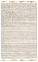 Кремово-сірий прямокутний килим Nordic NDC 02 Cream Grey 80*150 см