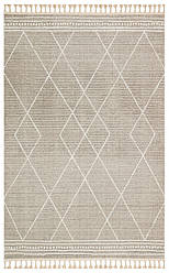 Сіро-білий прямокутний килим Nordic NDC 03 Grey White 80*150 см
