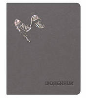 Дневник школьный Полиграфист Кеды 42 листа Серый обложка искусственная кожа Щ42-U-2011