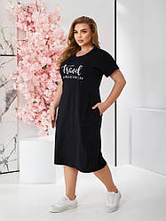 Сукня спортивного стилю з трикотажу-двонить вільного крою