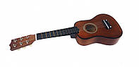 Игрушечная гитара M 1370 деревянная (Коричневый) Shopen Іграшкова гітара M 1370 дерев'яна (Коричневий)