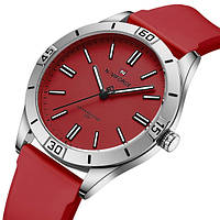 Женские красные часы Naviforce Bagira Bordo Shopen Жіночий червоний годинник Naviforce Bagira Bordo