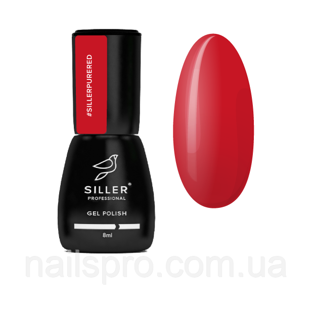 Гель-лак для нігтів Siller Pure Red, 8 мл