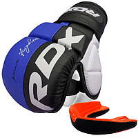 Перчатки ММА RDX T6 Plus Rex Blue S (капа в комплекте) Im_2100