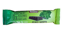 Батончик Torras з мятою без цукру 35г 24 шт ящ