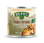 Гречана каша з м'ясом курки, овочами та грибами, 360г