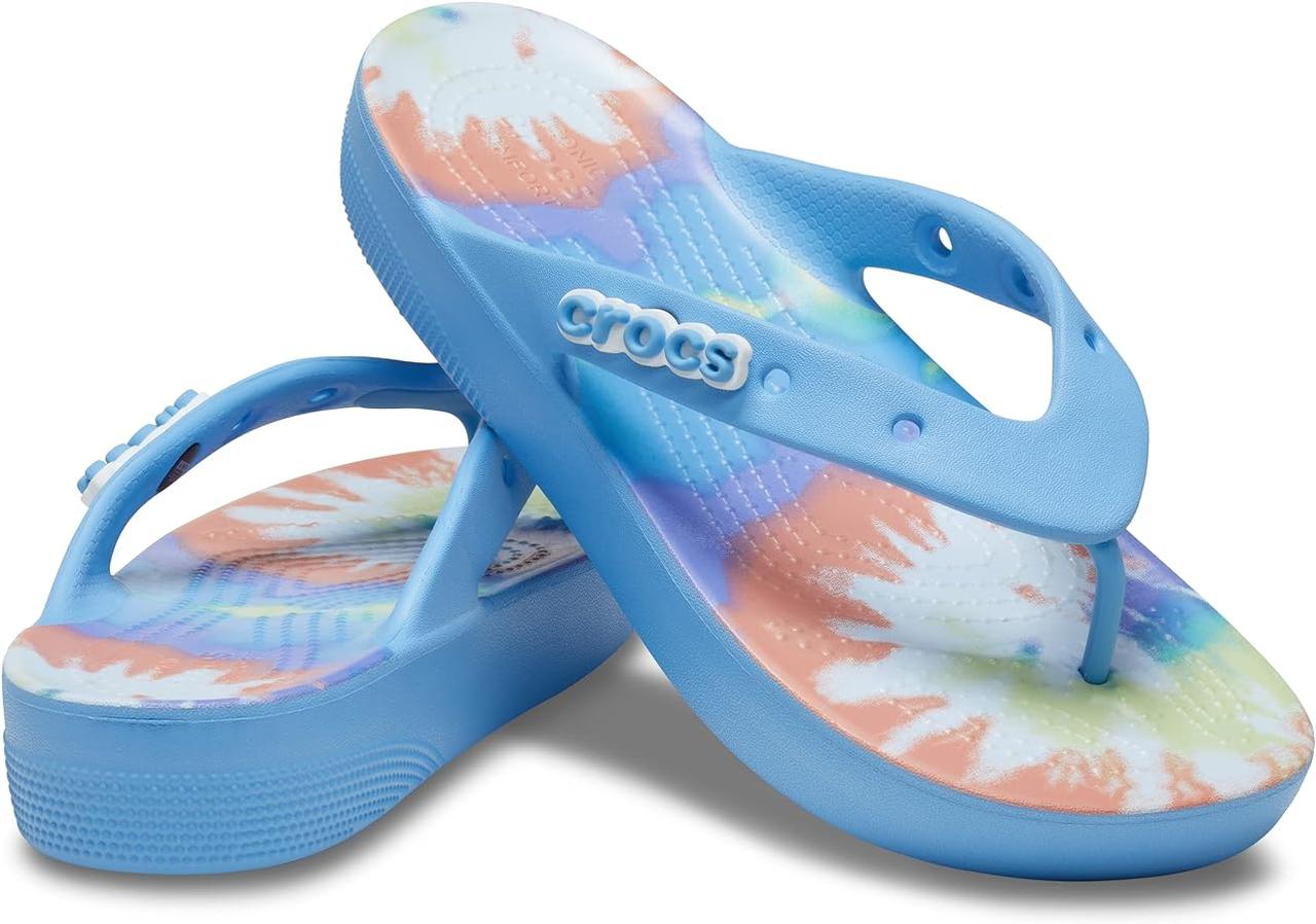 Crocs Platrorm flip м'ята — в'єтнамки жіночі на платформі W7, W8.