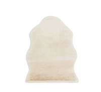 Бежевий килим зі штучного хутра (кролик) Mollis MLS BEIGE у формі 1ї шкіри 75*100 см