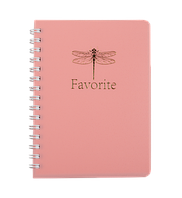 Тетрадь для заметок Favourite Pastel, А6, 80 л., клетка, пластиковая обложка, розовая