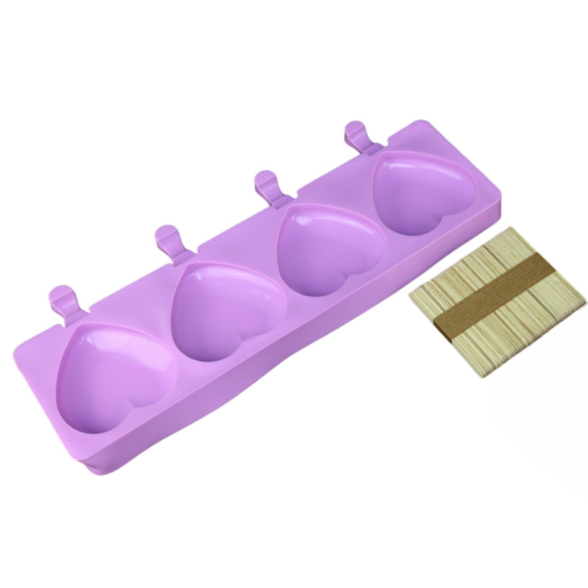 Форма для морозива A-PLUS 4 комірки 37 х 11 х 3 см (1987 C) Силікон