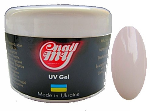 Камуфлирующий средней густоты гель My Nail Builder Gel №58(молочно розовый) 15 мл производство Украина