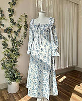 Платье женское летнее софт в принт с разрезом 42-44; 46-58 "MIA BRAND " недорого от прямого поставщика