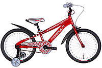 Велосипед сталь 18 Formula WILD 18 Formula WILD гальмівна рама-9" червоний із сірим із крилом Pl 2024 DOK