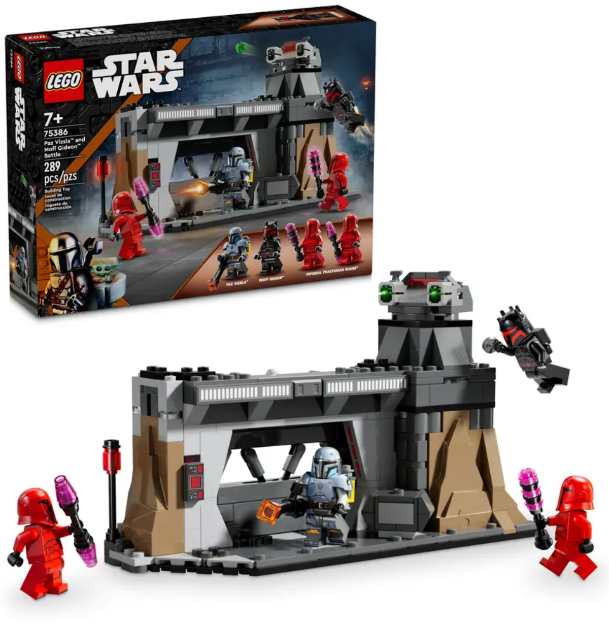 Lego Star Wars Constructor Paz Vizsla and Moff Gideon Battle Lego Star Wars Paz Vizsla and Moff Gideon Batt 75386