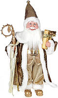 Декоративная фигура "Санта с посохом" 45см, золотистый