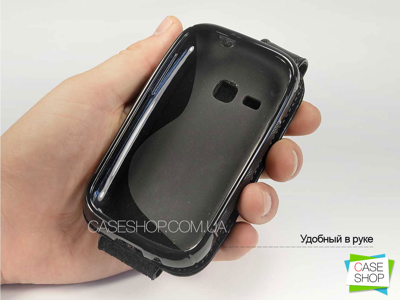 Откидной чехол из натуральной кожи для Samsung s6312 Galaxy Young Duos - фото 3 - id-p412612677