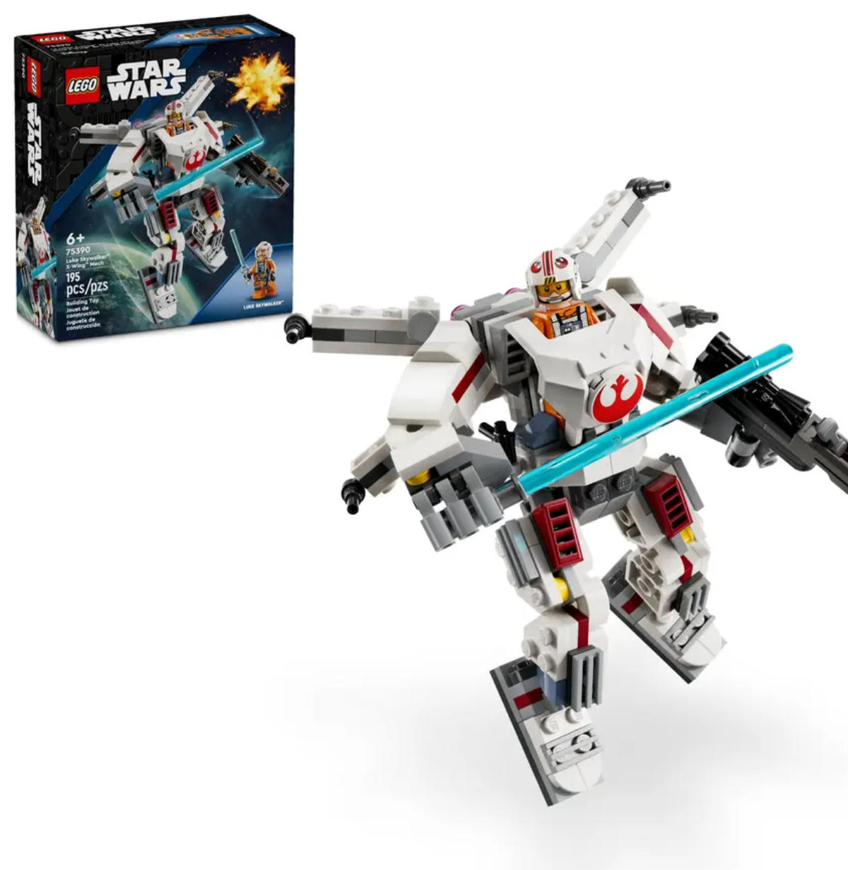 Конструктор Лего Зоряні війни Люк Скайвокер X-Wing Мех Lego Star Wars Luke Skywalker X-Wing Mech 75390