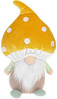 Мягкая игрушка «Гном-гриб» 22см, желтая шапка