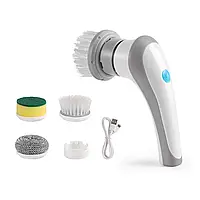 Щётка для мытья посуды с насадами аккумуляторная Electric Cleaning brush