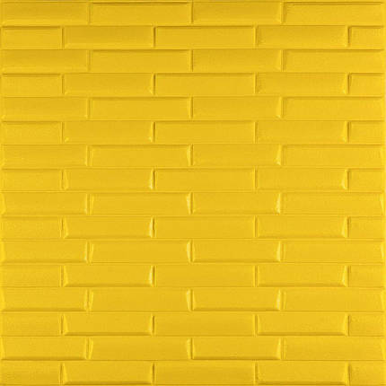 3D панель самоклеюча кладка жовта 700х770х7мм (037) SW-00000302, фото 1