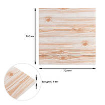 Самоклеюча декоративна 3D панель карамельне дерево 700x700x4мм (080) SW-00000560, фото 3