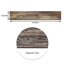 Самоклеюча вінілова плитка під старину, ціна за 1 шт. (СВП-5) Матовая SW-00000285, фото 3