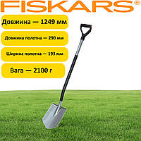 Лопата Fiskars Ergonomic 131410 штикова легка, міцні Лопати Fiskars садові для копа MI-33