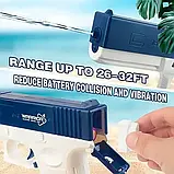 Водяний пістолет акумуляторний електричний Water Gun Glock з 2 обоймами для води Синій, фото 10