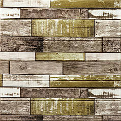 Самоклеюча декоративна 3D панель сіро-коричневе 700x700x4мм (378) SW-00000883