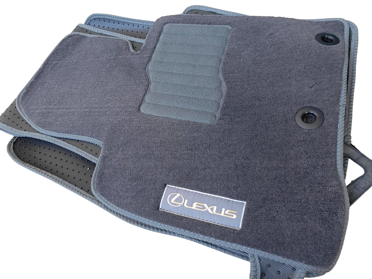 Велюрові килимки в салон Beltex Lexus LX 570 2013-2021 Сірі, фото 1