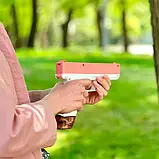 Водяний пістолет акумуляторний електричний Water Gun Glock з 2 обоймами для води Рожевий, фото 3