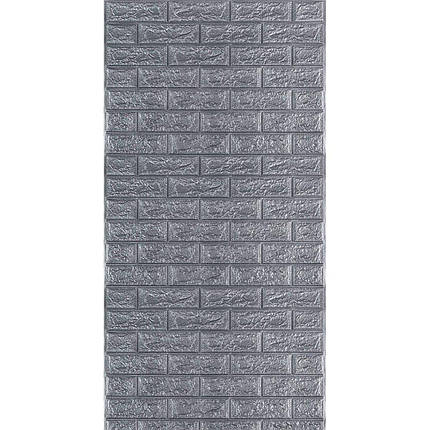 R017-2 Панель стеновая в рулоне 3D 700мм*3,08м*2мм сіра цегла (D) SW-00002535, фото 1