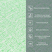 Самоклеючі шпалери світло-зелені білі 2800*500*2,5мм MC-32 (YM-08) SW-00001159, фото 4