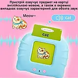 Кишенькова абетка: розмовні картки Монтессорі для вивчення англійської мови на 224 слова Синій, фото 5
