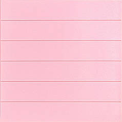 Самоклеюча 3D панель під рожеве дерево 700x700x4мм (379) SW-00001384